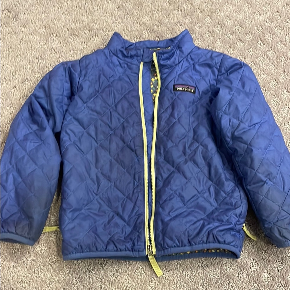 Patagonia Kids Blue Quilted Jacket